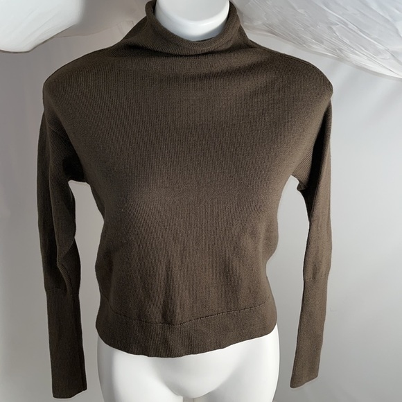 Aritzia Wilfred Cyprie turtleneck sweater in Heather Bristle XXS - Picture 1 of 12